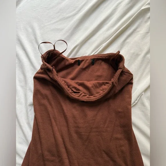 Revolve Elegant Strapless Brown Dress - Picture 5 of 7